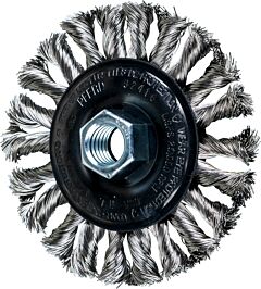 Pferd 82416 Knot Wheel Brushes, Full Cable Twist - Combitwist, Stainless Steel Wire