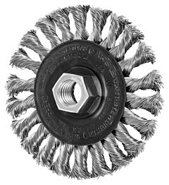 Pferd 82295 Knot Wheel Brushes, Full Cable Twist, Stainless Steel Wire