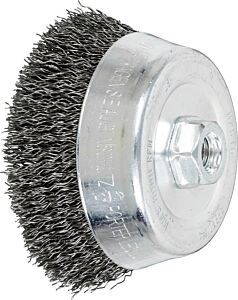 Pferd 82515 Crimped Cup Brushes, Carbon Steel Wire