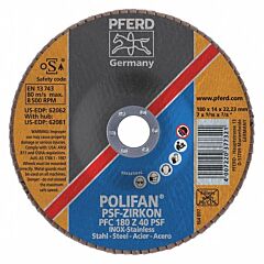 Pferd 62062 Polifan Flap Discs, Universal Line Psf, Polifan Psf Zirkon, Conical (Pfc - Type 29)