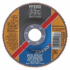 Pferd 62014 Polifan Flap Discs, Universal Line Psf, Polifan Psf Zirkon, Flat (Pff- Type 27)
