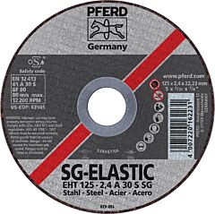 Pferd 63505 Cut-Off Wheels For Angle Grinders, Performance Line Sg, A S Sg For Steel, Cast Iron, Type 1 (Flat)