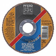 Pferd 62052 Polifan Flap Discs, Universal Line Psf, Polifan Psf Zirkon, Conical (Pfc - Type 29)