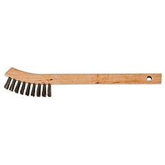 Pferd 85065 Small Cleaning Scratch Brushes, 8 5/8 In, 2 X 9, Stainless Steel, Curved