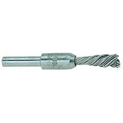 Pferd 83283 Singletwist® Knot End Brush, 1/4 In Dia, 0.006 In Stainless Steel Wire, 20,000 Rpm