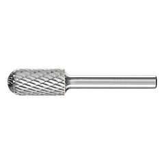 Pferd 24462 Carbide Cylindrical/Radius Bur Bit, 1/2"Dia. X 1"L Cut, 1/4" Shank, Alt. Diamond