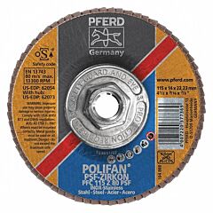 Pferd 62073 Polifan Flap Discs, Universal Line Psf, Polifan Psf Zirkon, Conical (Pfc - Type 29)