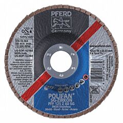 Pferd 62184 Polifan Flap Discs, Performance Line Sg, Polifan Sg Zirkon, Flat (Pff- Type 27)