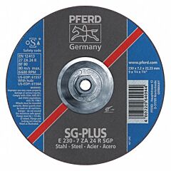 Pferd 61564 Grinding Wheels, Special Line Sg-Plus, Za 24 R Sgp - For Steel