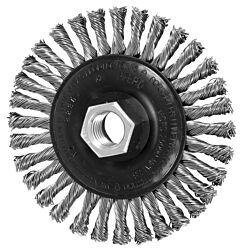 Pferd 82307 Knot Wheel Brushes, Stringer Bead Twist, Stainless Steel Wire