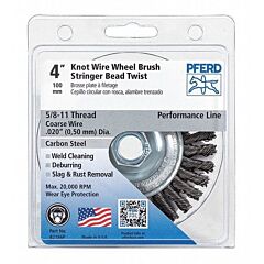 Pferd 82186P Threaded Wheel Brushes, Stringer Bead Twist Knot Wheel