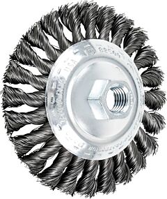Pferd 82500 Knot Bevel Brushes, Carbon Steel Wire