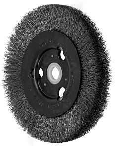 Pferd 80344 Crimped Wheel Brushes, Narrow Face, Stainless Steel Wire - 3" To 5" Diameter