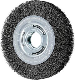 Pferd 81114 Crimped Wheel Brushes, Medium Face, Carbon Steel Wire, Unthreaded
