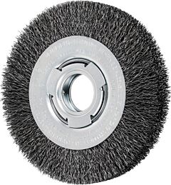 Pferd 81116 Crimped Wheel Brushes, Medium Face, Carbon Steel Wire, Unthreaded