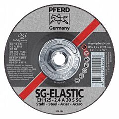 Pferd 63116 Cut-Off Wheels For Angle Grinders, Performance Line Sg, A S Sg For Steel, Cast Iron, Type 27 (Depressed Centre)