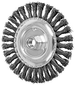 Pferd 82478 Knot Wheel Brushes, Full Cable Twist, Carbon Steel Wire