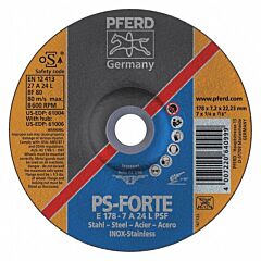 Pferd 61004 Grinding Wheels, Universal Line Psf, A 24 L Psf-Inox - For Steel, Stainless Steel