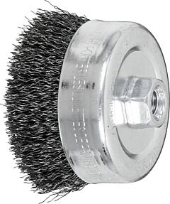 Pferd 82510 Crimped Cup Brushes, Carbon Steel Wire
