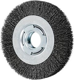 Pferd 81115 Crimped Wheel Brushes, Medium Face, Carbon Steel Wire, Unthreaded