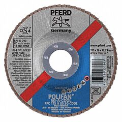Pferd 62233 Polifan Flap Discs, Performance Line Sg, Polifan Sg A-Cool, Conical (Pfc - Type 29)