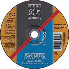 Pferd 61005 Grinding Wheels, Universal Line Psf, A 24 L Psf-Inox - For Steel, Stainless Steel