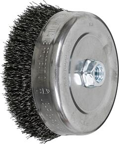 Pferd 82516 Crimped Cup Brushes, Carbon Steel Wire