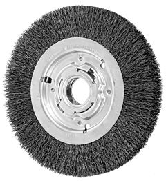 Pferd 81127 Crimped Wheel Brushes, Medium Face, Carbon Steel Wire, Unthreaded