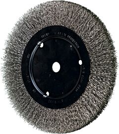 Pferd 80491 Crimped Wheel Brushes, Narrow Face, Stainless Steel Wire - 3" To 5" Diameter