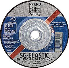 Pferd 63202 Cut-Off Wheels For Angle Grinders, Performance Line Sg, A R Sg-Inox For Stainless Steel (Inox), Type 27 (Depressed Centre)