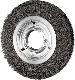 Pferd 81128 Crimped Wheel Brushes, Medium Face, Carbon Steel Wire, Unthreaded