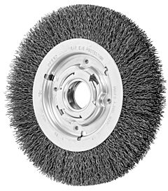 Pferd 81129 Crimped Wheel Brushes, Medium Face, Carbon Steel Wire, Unthreaded