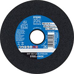 Pferd 63614 Cut-Off Wheels For Angle Grinders, Performance Line Sg, A R Sg-Inox For Stainless Steel (Inox), Type 1 (Flat)