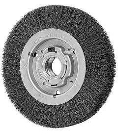 Pferd 81248 Crimped Wheel Brushes, Wide Face, Carbon Steel Wire, Unthreaded