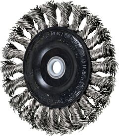Pferd 81808 Knot Wheel Brushes, Standard Twist - Single Row, Standard Flag, Stainless Steel Wire