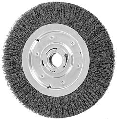 Pferd 81134 Crimped Wheel Brushes, Medium Face, Carbon Steel Wire, Unthreaded