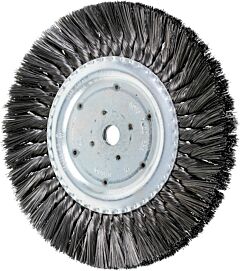Pferd 81889 Knot Wheel Brushes, Standard Twist - Single Row, Long Flag, Carbon Steel Wire