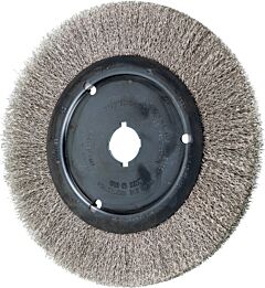 Pferd 80557 Crimped Wheel Brushes, Narrow Face, Stainless Steel Wire - 3" To 5" Diameter