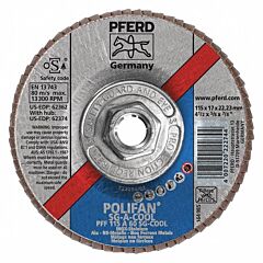 Pferd 62374 Polifan Flap Discs, Performance Line Sg, Polifan Sg A-Cool, Flat (Pff- Type 27)