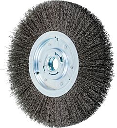 Pferd 81140 Crimped Wheel Brushes, Medium Face, Carbon Steel Wire, Unthreaded