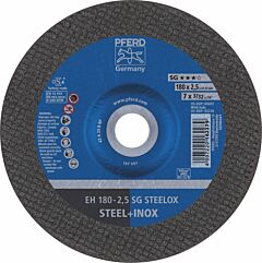 Pferd 63210 Cut-Off Wheels For Angle Grinders, Performance Line Sg, A R Sg-Inox For Stainless Steel (Inox), Type 27 (Depressed Centre)