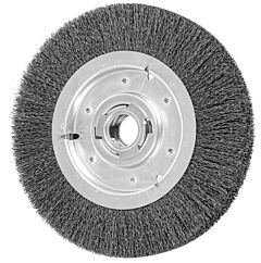 Pferd 81254 Crimped Wheel Brushes, Wide Face, Carbon Steel Wire, Unthreaded