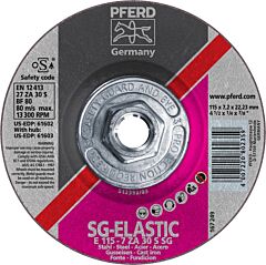 Pferd 61603 Grinding Wheels, Performance Line Sg, Za 30 S Sg - For Steel/Cast Iron, Depressed Centre (Type 27)