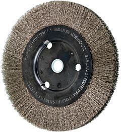 Pferd 80368 Crimped Wheel Brushes, Narrow Face, Stainless Steel Wire - 3" To 5" Diameter
