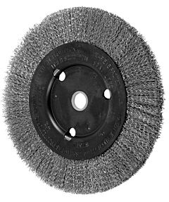 Pferd 80371 Crimped Wheel Brushes, Narrow Face, Stainless Steel Wire - 3" To 5" Diameter