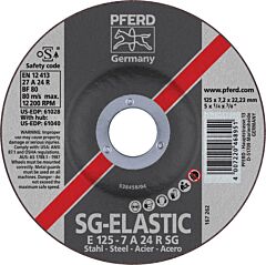 Pferd 61028 Grinding Wheels, Performance Line Sg, A 24 R Sg - For Steel, Depressed Centre (Type 27)