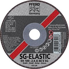 Pferd 63102 Cut-Off Wheels For Angle Grinders, Performance Line Sg, A S Sg For Steel, Cast Iron, Type 27 (Depressed Centre)
