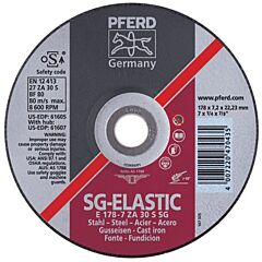 Pferd 61605 Grinding Wheels, Performance Line Sg, Za 30 S Sg - For Steel/Cast Iron, Depressed Centre (Type 27)