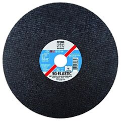 Pferd 64508 Type 1 Sg-Inox Flat Chop Saw Wheel, 14 In Dia, 3/32 In Thick, 36 Grit Aluminum Oxide