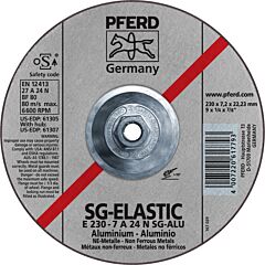 Pferd 61307 Grinding Wheels, Performance Line Sg, Grinding Wheels For Aluminum, Grade N-Alu For Soft, Tough And Hard Aluminum